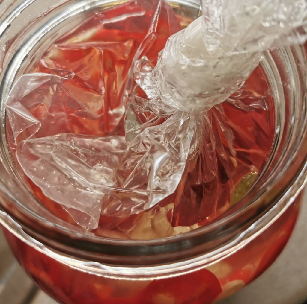 fermenting chilies weight